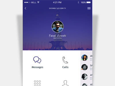 UI chat clean flat icons ios7 ipad iphone modren. pakistan ui ux webapps