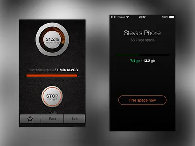 Kruptos | iClean App app apps cleaner helvetica iclean ios ios7 kruptos minimal