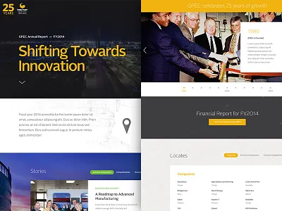 2014 Annual Report - Economic Development Council annual report corporate economic financial government interactive responsive web design website