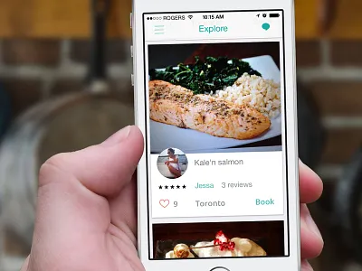 Homefed Explore View food homefed ios iphone mobile sharing