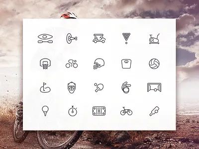 Sporties Icon Set ai creativedash freebie icons psd sketch sports ui8