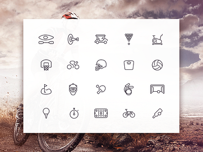 Sporties Icon Set ai creativedash freebie icons psd sketch sports ui8