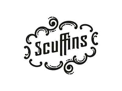 Scone lettering logo muffins scones steampunk