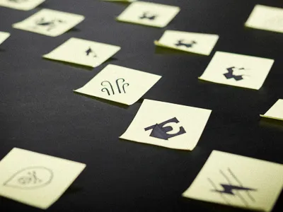 Icon generation design disaster icons ideation nature research sketches user testing