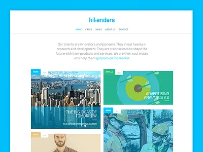 Hilanders new website agency b2b communication web website wordpress
