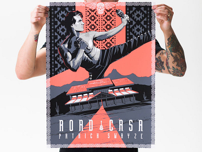 Road Casa illustration poster