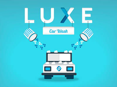 Car Wash car wash graphic design illustration luxe luxe valet