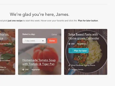 Cook Academy - Plan for later 1x 2x design experience design interface retina ui user experience user interface ux