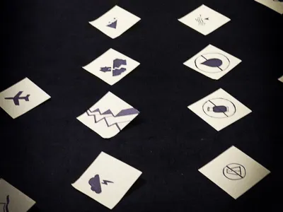 More icon generation design disaster icons ideation nature research sketches user testing