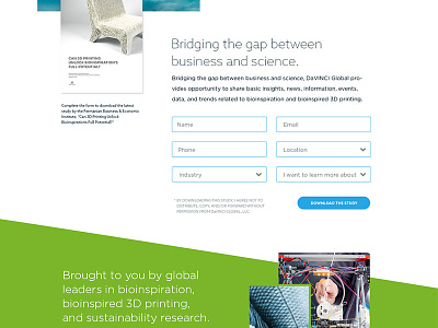 Da Vinci Site 1 3d printing bioinspiration biomimicry identity plnu san diego web design