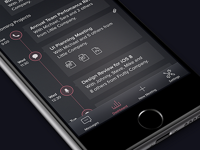 Dashboard Screen app dashboard ios7 ipad iphone secret ui