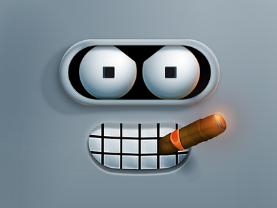 Wallpaper Bender bender cartoon free futurama icon illustration iphone photoshop samuel suarez vector wallpaper