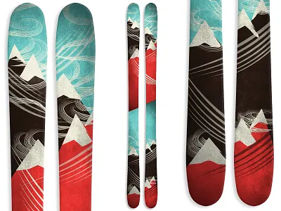 Windy ski graphics skis winter