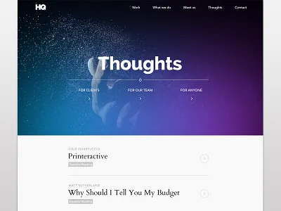 Blog List blog hq list post ui web