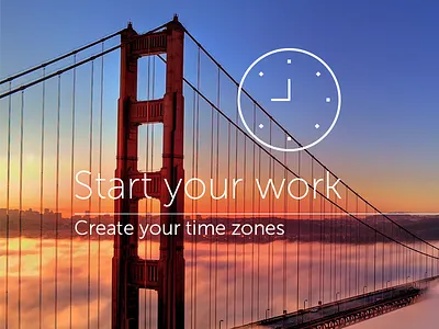Test Project app clean ios ipad iphone minimal sf simple social time watch zone
