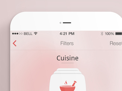 Filter Screen 6 8 application design filter flat ios iphone