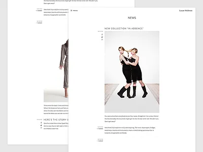 Birthdaysuits News clean fashion minimal news single typography whitespace wordpress