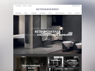 Retromodernas dark design shop web