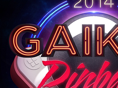 Gaikai Pinball Tournament 80s masthead neon pinball retro tournament