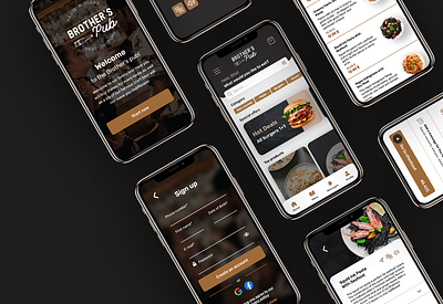 Brother's pub app app application branding design graphic design pub ui