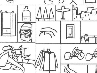 Sportique postcard - sketch postcard sketch