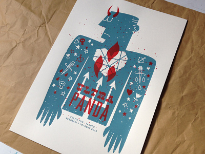 Ultra Panda gig gigposter handpulled poster print screenprint silkscreen tarbes ultra panda