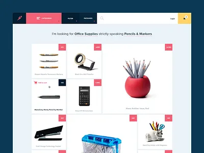 Clean e-commerce website clean e commerce e shop. redesign flat marketplace website