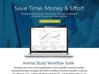 Software Marketing Site Snippet clean homepage marketing simple site ux web website