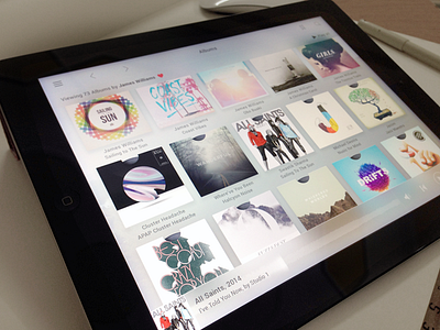 Music Player ui albums app cover ipad media player music player ui