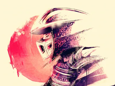 Shredder digital art fan art illustration nemesis shredder tmnt