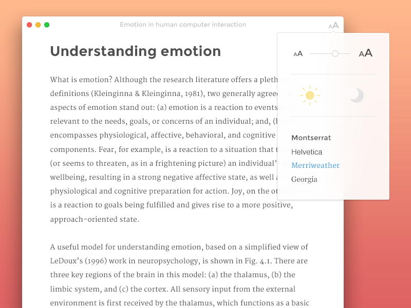 Example of Paper reader