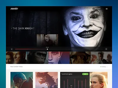 Cinema app cinema cursor movie play responsive seat slide ticket web