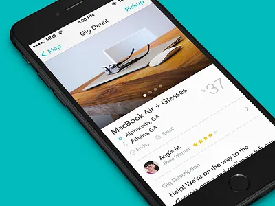 Gig Detail icons interface ios iphone list mobile sketch ui