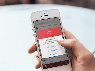 Rate an App app rating app store design fashion feed heart iphone love popup rating shopping ui