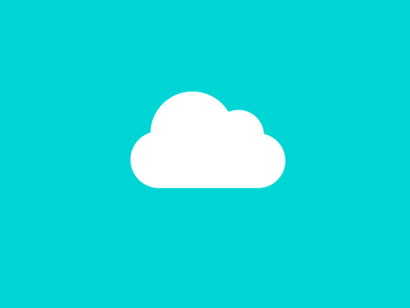 Cloud gif；flat；violet
