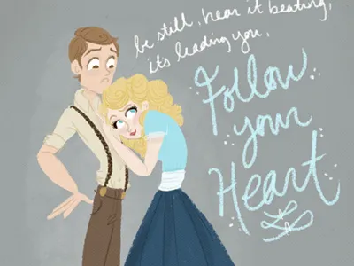 Hope and Bobby broadway illustration musical photoshop urinetown