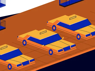 Taxi! illustration new york taxi toronto wip