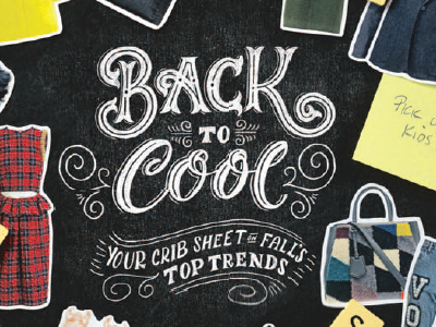 Back to Cool chalk chalk lettering chalk typography chalkboard design hand lettering hand lettering illustration lettering letters