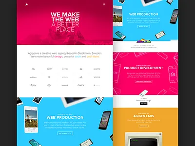 New Agigen website is live! agency agigen code design labs production services web website