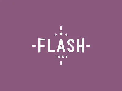 Flash Logo branding flash identity indy lightning logo photography vintage word mark