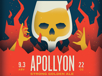 Apollyon - Round 2 ale apollyon beer demon label packaging