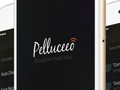 Pelluceeo broadcast design ios iphone6 mobile pelluceeo psd