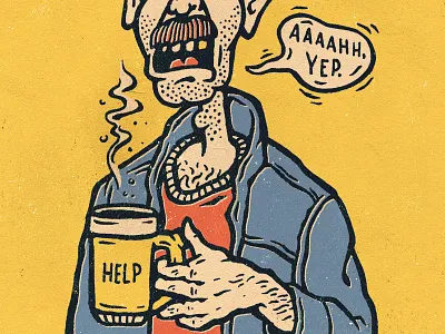 Good Morning coffee illustration morning