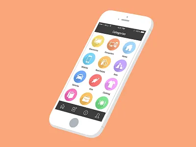 Categories app buying flat home ios longshadows purchasing