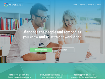 WorkCircles manage mobile networking social web app workcircles