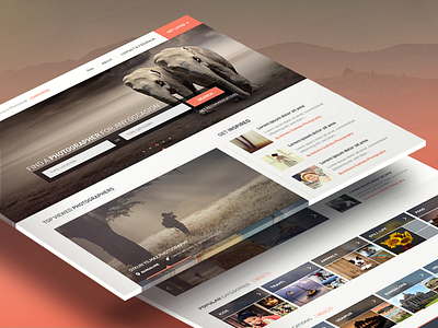 Photography Website bangalore camera flat ui india kerala landing page photographers photography psd ui design web app website
