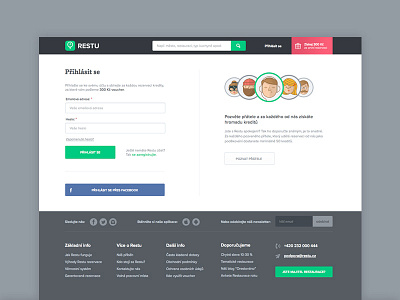 Login Page avatars clean gray green login page restu simple