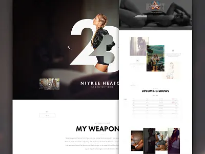 Bad Intentions Pt2 artist clean concept design girl instagram luxury minimal model music website women