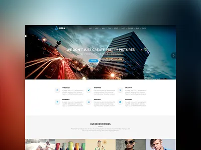 Kitra MultiPurpose WordPress Theme agency clean flat onepage photography portfolio restaurant ui ux web design wedding wordpress theme