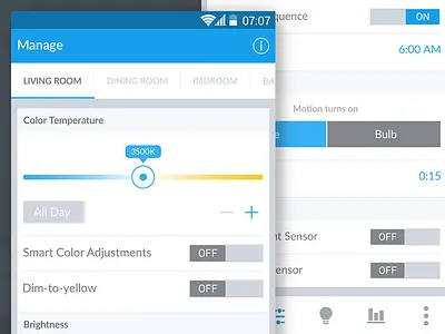 Stack Lighting Android App android app brand identity lighting mobile product startup